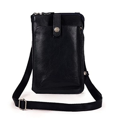 [Doubles] Shoulder Bag Pouch Men'S Women'S Genuine Leather Small Jys-7356 Navy_