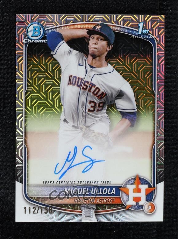 2025 Bowman Chrome Prospect HTA Choice Refractor /150 Miguel Ullola #CPA-MU Auto