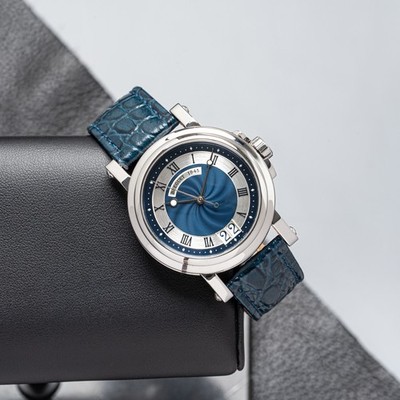 Breguet Marine Big Date Stainless Steel Blue Dial 39mm 5817ST/Y2/5V8