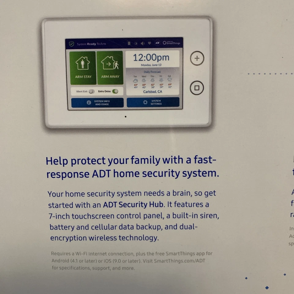  Samsung SmartThings ADT Home Security Starter Kit F-ADT-STR-KT-1 Fast Ship - Image 3 of 4