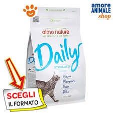 Almo Nature Cat Adult Daily Sterilised con Tonno Cibo Secco Gatti 1,2/ 12 Kg