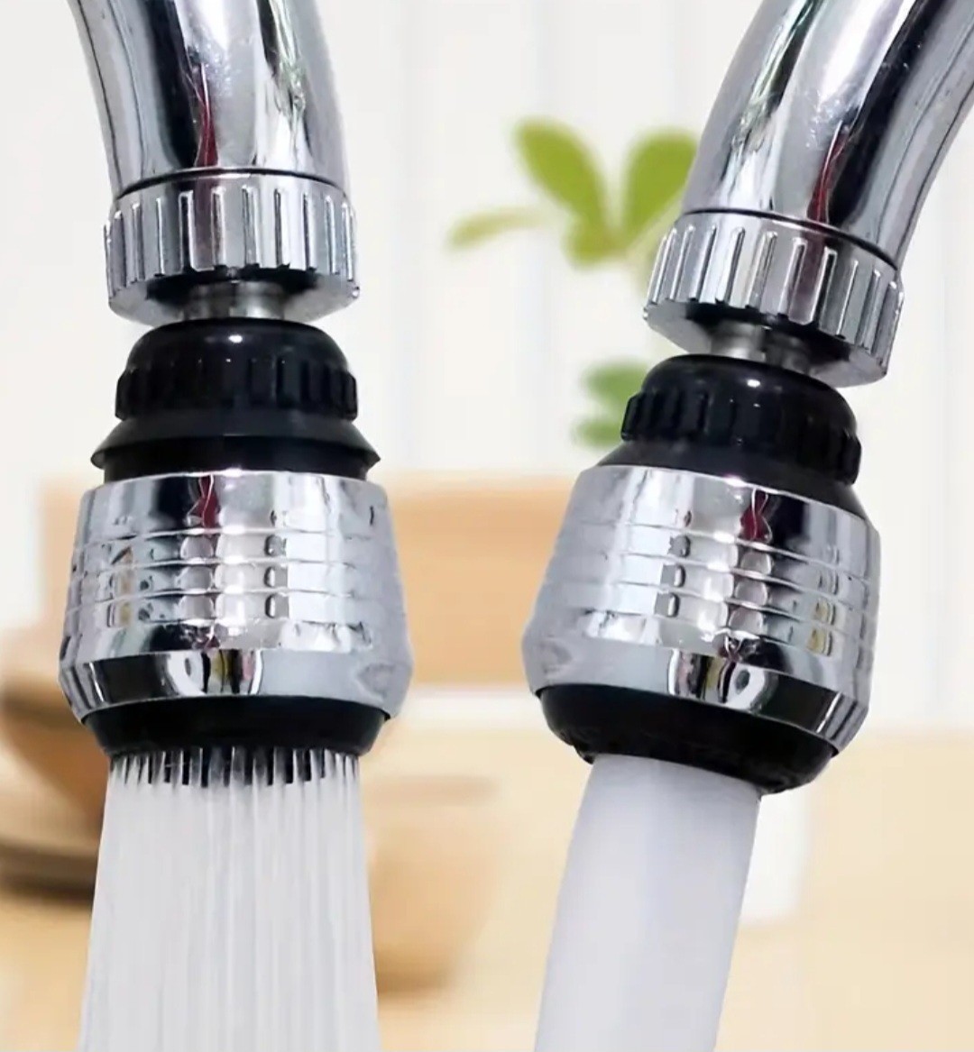 kitchen faucet aerator 2 Pc Set Chrome Plated Adjustable