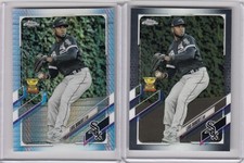 2 * LUIS ROBERT * 2021 TOPPS CHROME PRISM REFRACTOR BASE RC CUP 