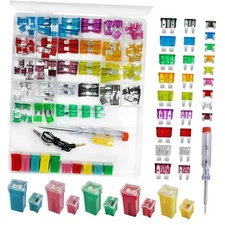 Car Fuses Assortment Kit with Tester Auto Fuse Standard, Small, Mini 156PCS