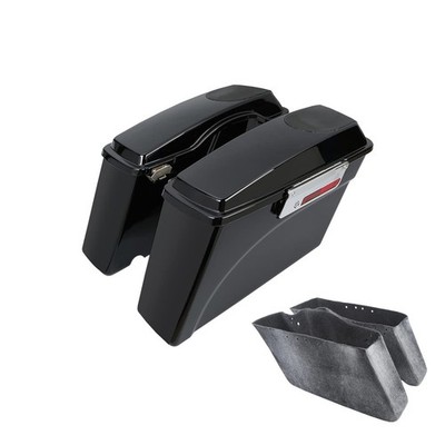 Hard Bags 5x7 Speaker Lids Chrome Latches Road King Street Electra Glide 93-13
