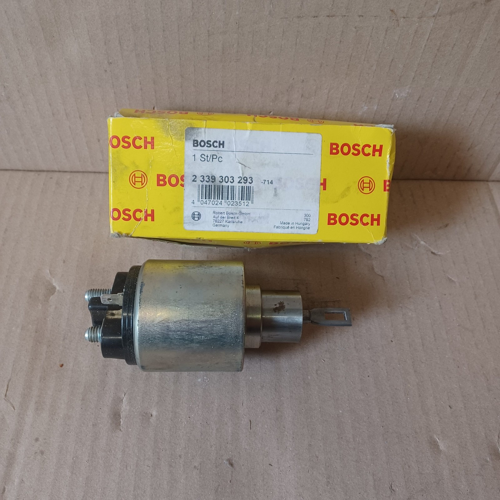 Solénoïde de démarreur Alfa 145 et 33 en acier galvanisé 12V