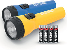 Energizer Eveready LED Torch 2-Pack, Bright & Water Resistant, Batteries Include