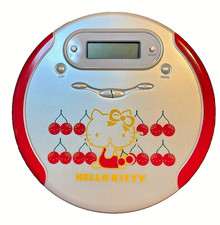 Hello Kitty Portable CD Player Retro Tested Working No Accessories Used