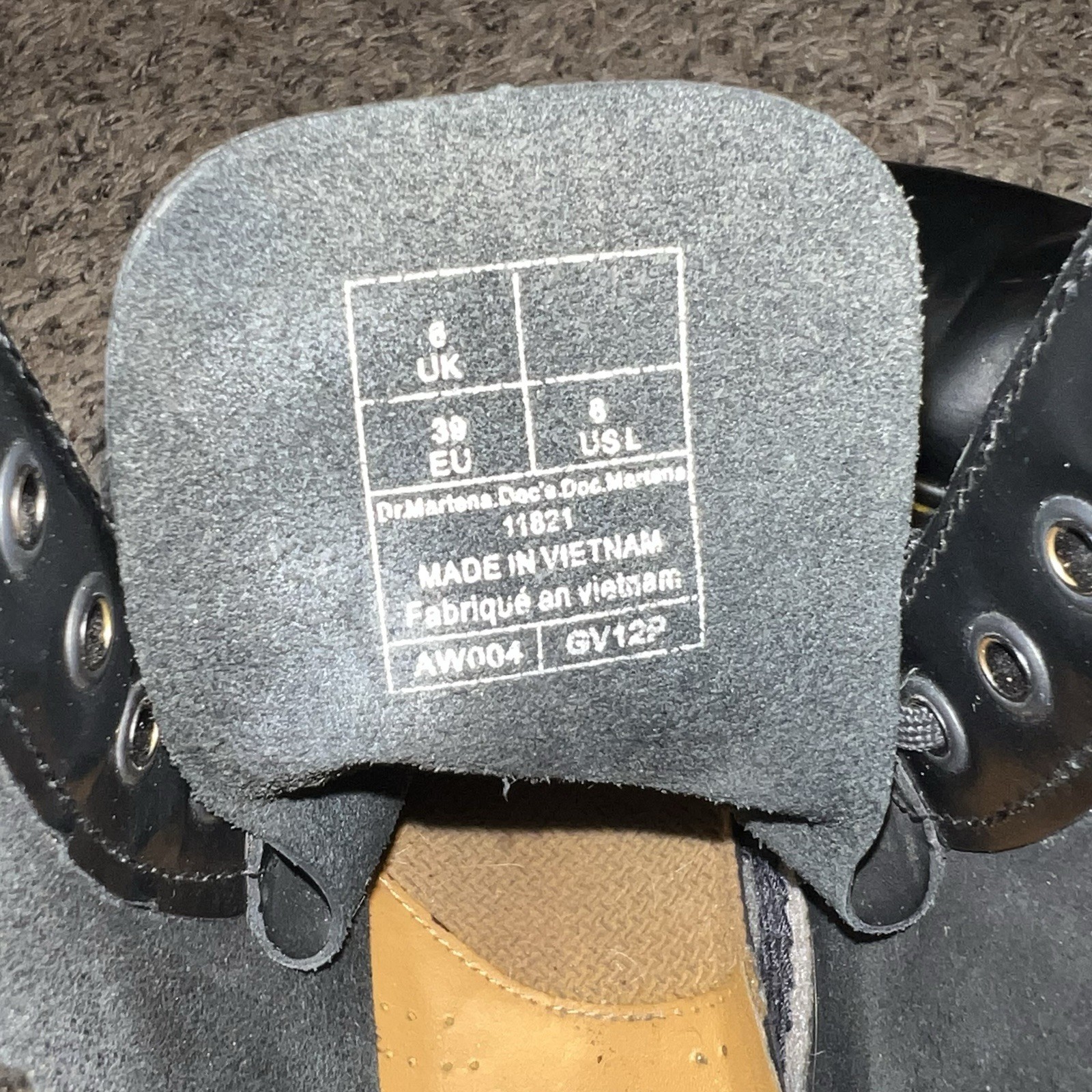 Doc Martens Classic Black Lace up Boots Women's Size 8 thumbnail 11