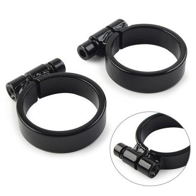 Super Exhaust Clamps for Harley XL Ironhead Sportster 1000 Model 57-85 BLK