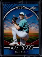 2025 Leaf Baseball Nation Ryan Sloan New Dawn Lava Blue #/7