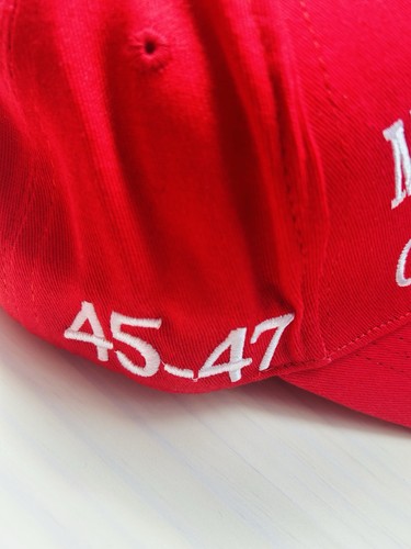 Bulk 8 Stck. MAGA 45-47th President Donald Trump Make America Great Hat EMB rot - Bild 3 von 9