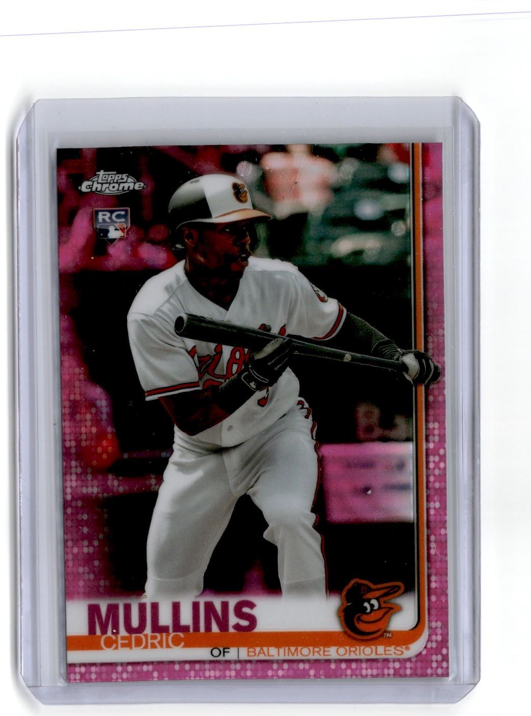 2019 Topps Chrome Pink Refractor Cedric Mullins Rookie Baltimore Orioles #52