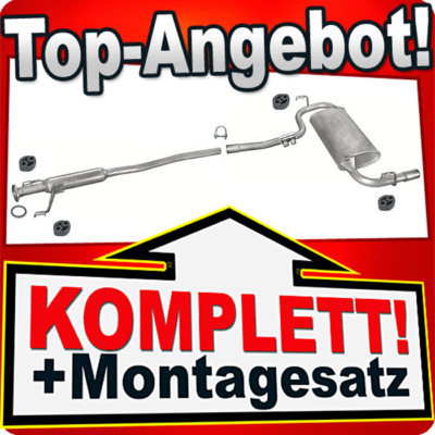 Auspuff für SUZUKI BALENO 1.3 1.6 1.8 16V GTX Schrägheck 1995-2000 Auspuffanlage