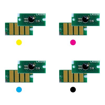 4x Toner Chip Y/M/C/K passt für Xerox WorkCentre 6027 106R02760 ..63 Ost Europa