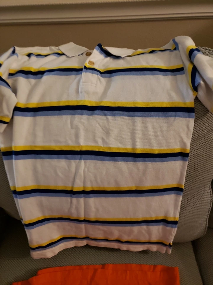 Lote de duas camisas masculinas listradas (Gg 10-12, 12-14) - Imagem 3 de 4