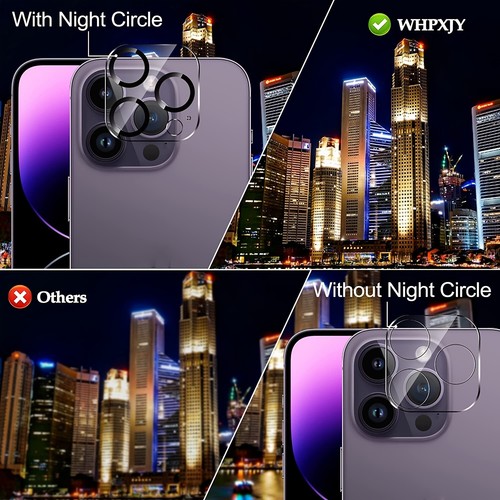 3 Pack For iPhone 14 13 12 11 Pro Max Tempered Glass Camera Lens Cover Protector - Picture 6 of 9