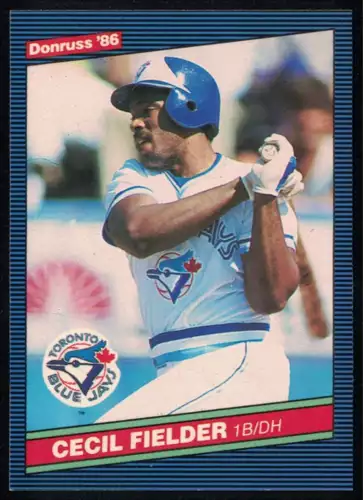 1986 Donruss #512 Cecil Fielder ROOKIE RC MINT sharp corners