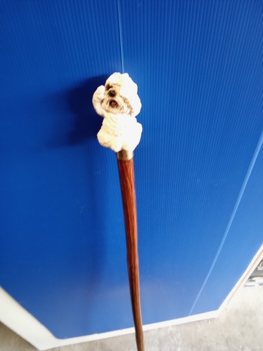 SPAZIERSTOCK/STÖCKE 241 RESIN SEE NO EVIL WESTIE 107cm BAMB00 - Bild 5 von 6