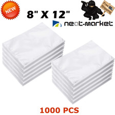 1000 Quart 8x12 Embossed Vacuum Sealer Bag Food Storage Saver 4Mil Sous Vide Bag