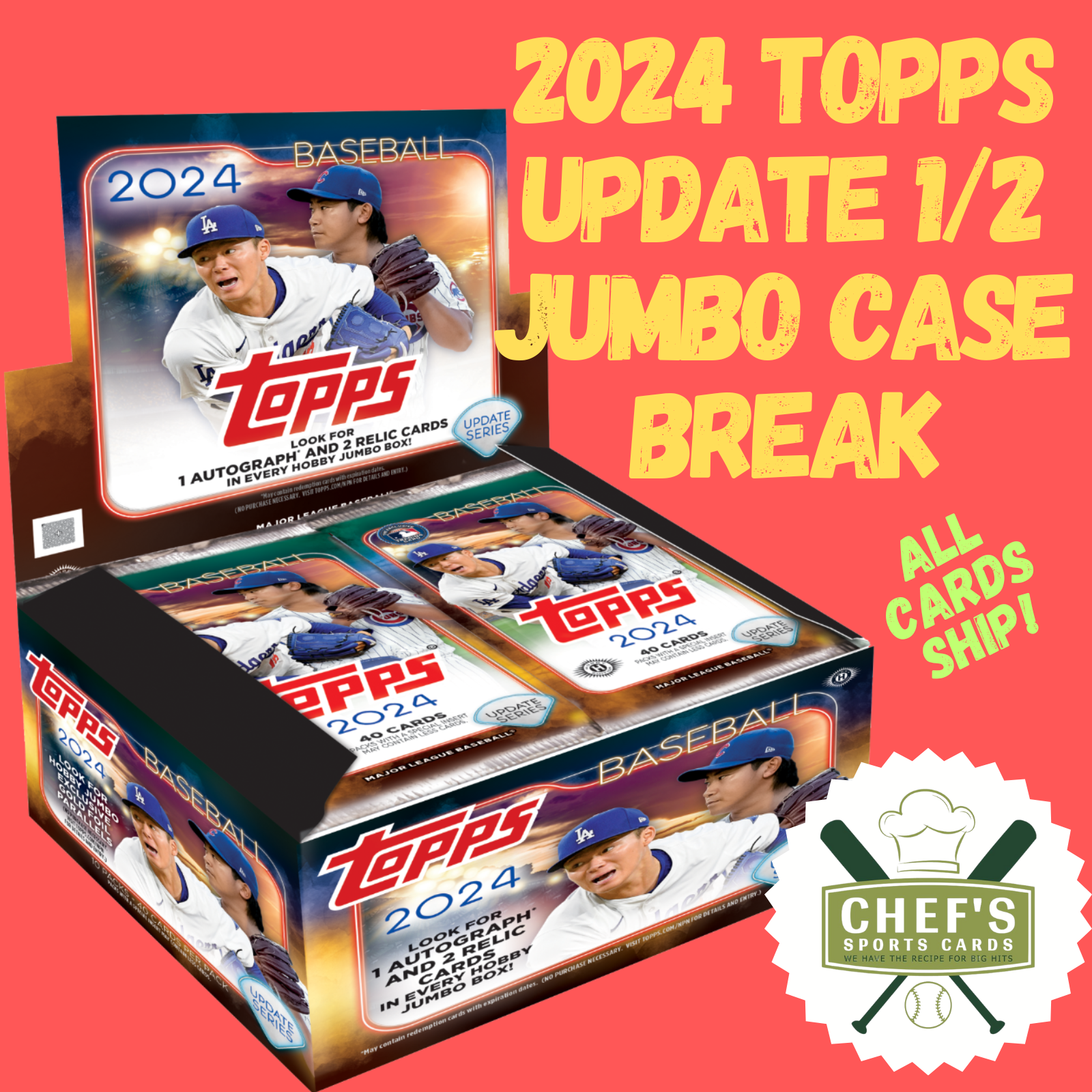 HOUSTON ASTROS 2024 TOPPS UPDATE BASEBALL 1/2 JUMBO CASE (3 BOX) BREAK