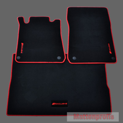 Mattenprofis Exclusiv Velour Fußmatten Set für Mercedes SLK R170 Bj.1996-2004 ro