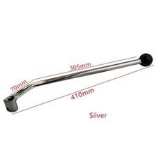 Hand Gear Lever Shifter 4-wheel Atv 410mm16.14in Silver Left Handle Shift Lever Hand Gear Lever Shifter 4-wheel Atv 410mm16.14in Silver Left Handle Shift Lever