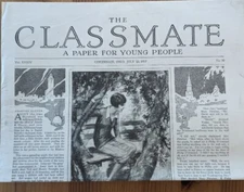 Vintage July 23 1927 Classmate Newspaper For Young People Chicago Lincoln Park