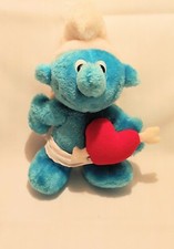 Vintage 10" Cupid Smurf By Wallace Berrie And Company 1982 Korea GUC