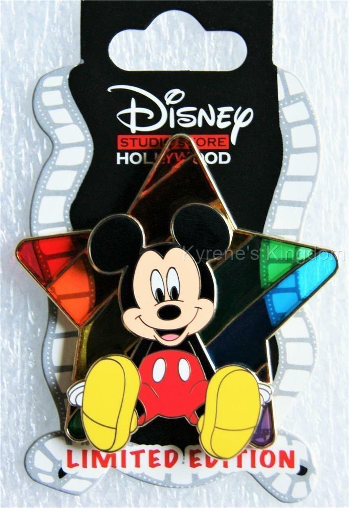DSSH DSF DISNEY MICKEY MOUSE PRIDE STAR RAINBOW STAINED GLASS PIN