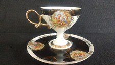Shafford Lusterware Gilt China Footed Tea cup and Saucer set