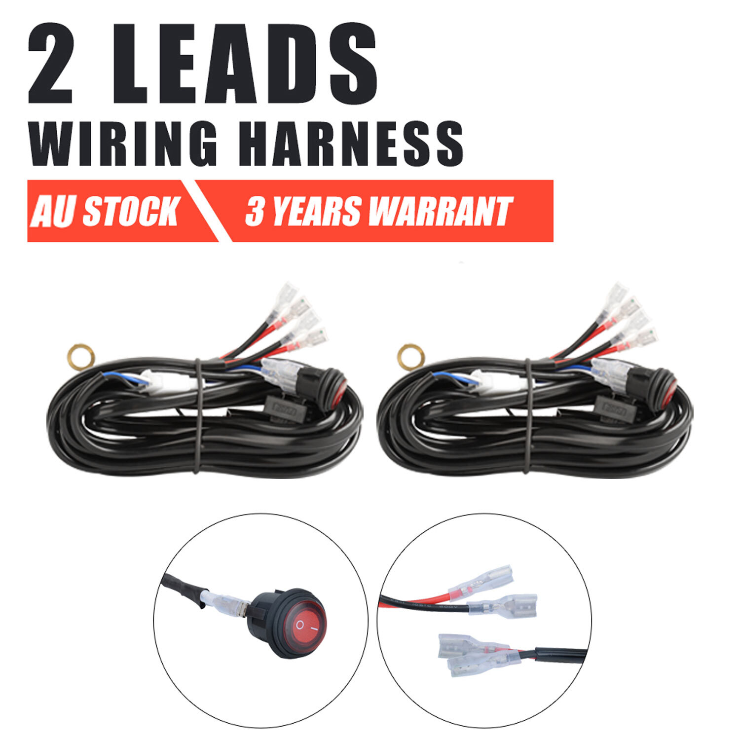 US Location H11 LED Fog Light Wiring Harness Kit For Honda Switch Relay 12V 40A - Foto 12