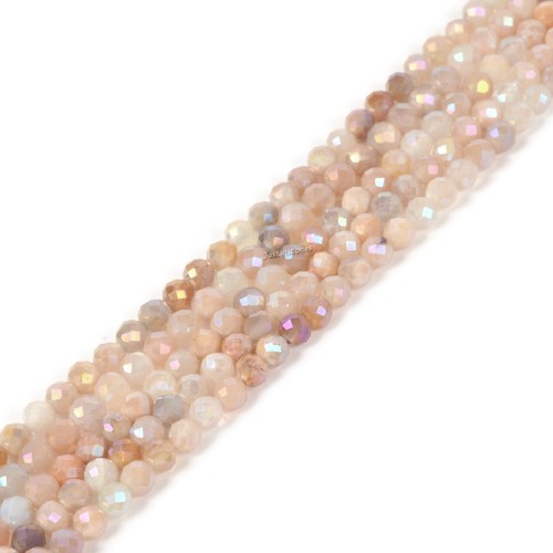 3.7mm to 4.7mm Faceted Gemstone Round Loose Beads DIY Jewelry Making Strand 15" - Picture 191 of 435