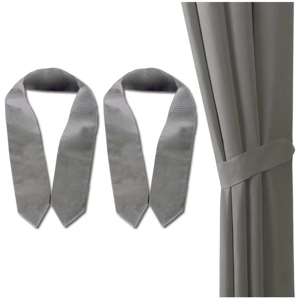 Raffhalter 2er Pack Gardinenhalter Vorhanghalter Dekoschal Gardine Vorhang uni - Bild 3 von 4
