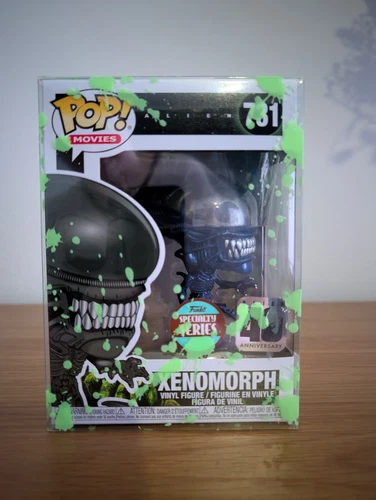 Xenomorph #731 Metallic Blue 40th Anniversary Funko Pop With Acid Pop...