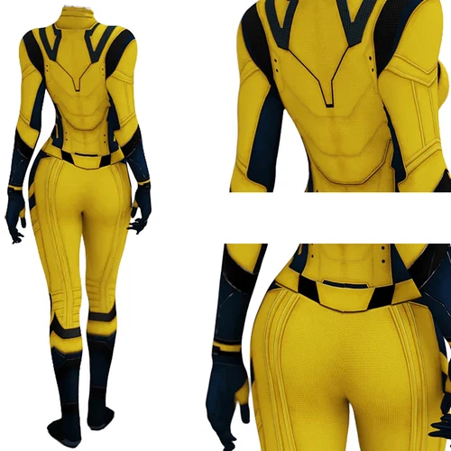 Deadpool 3 Wolverine Mujeres Juegos con disfraces Mono Disfraz Niña Body Traje de Halloween - Imagen 5 de 11