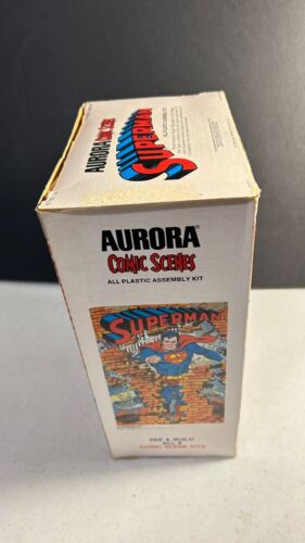 1974 Aurora Superman Comic Scenes Model Kit # 185 Vintage - Picture 2 of 9