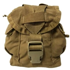 US Military USMC 1 QT MOLLE Coyote Brown CANTEEN COVER Carrier Utility Pouch VGC