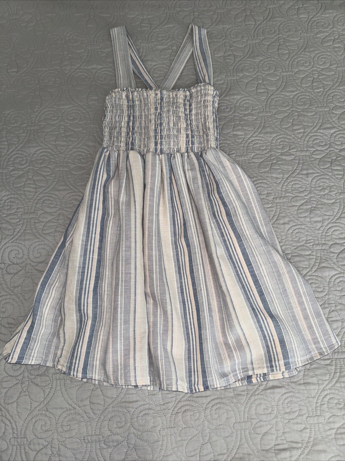 American Eagle Multi Colored Cross Back Stripe Mi… - image 1