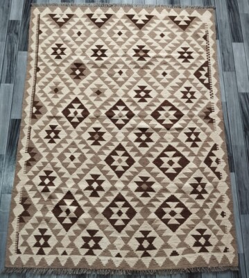 Natürlicher Handgeknüpfter Afghanischer/Türkischer Kelim Teppich, Wolle Kelim Teppich, Größe 195x150 CM