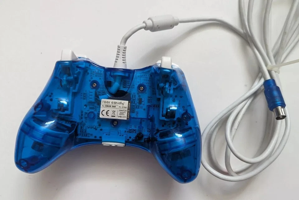 Xbox 360 Blue Rock Candy Wired Controller, Missing Breakaway Cable, Pre-Owned - Image 2 of 2