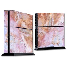 PS Playstation console skins decals wrap - Rose Peach Pink Marble Pattern