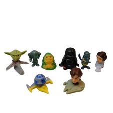 Lot of 8 Star Wars Burger King Toys 2005-2008 Yoda Darth Luke  More