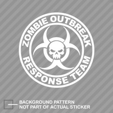 Zombie Outbreak Response Team Sticker Die Cut Decal Zombie Outbreak Response Team Sticker Die Cut Decal