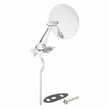 NEW 1957-1958 Cadillac Deville, Eldorado Side View Mirror Assembly - Driver Side