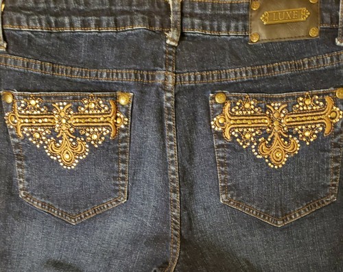 Tru Luxe Women's Bootcut Embroidered 