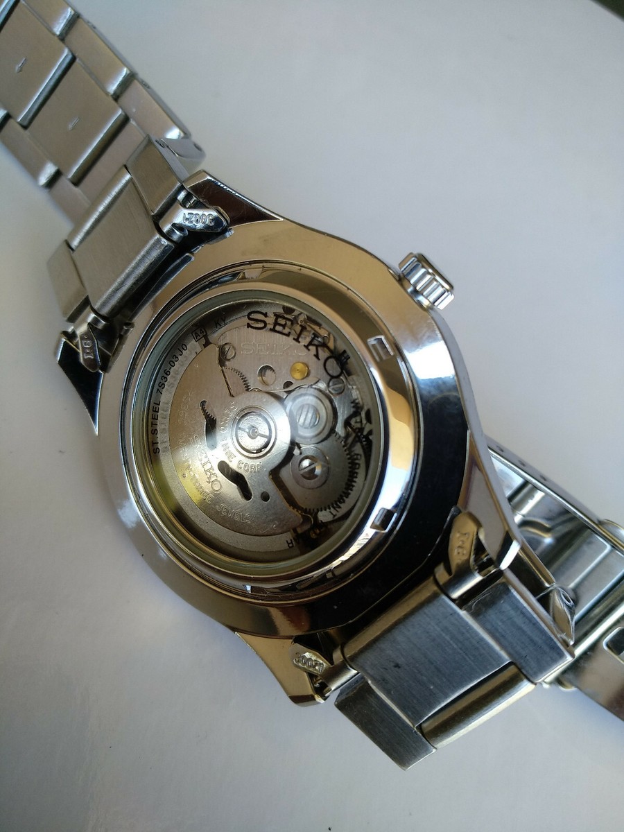 Seiko Automatic 7S36-03J0 5 Sports 23Jewels 42mm Men's