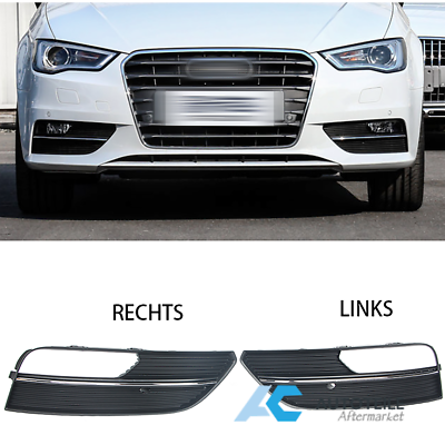 Links+Rechts Wabengrill Nebelscheinwerfer Blende Gitter Für Audi A3 205299881229