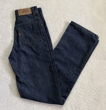 NOS DS Vintage 70s Levi  s Orange Tab Dark Wash Jeans 22x27.5 Talon 42 USA Made
