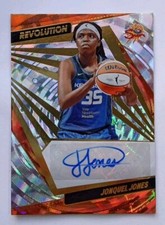 2022 22 Panini Revolution WNBA Jonquel Jones Fractal Autograph Sun Auto 32/99